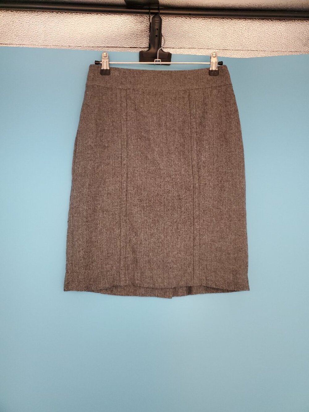 Banana Republic Pencil Skirt Size 0P Lined Herringbone